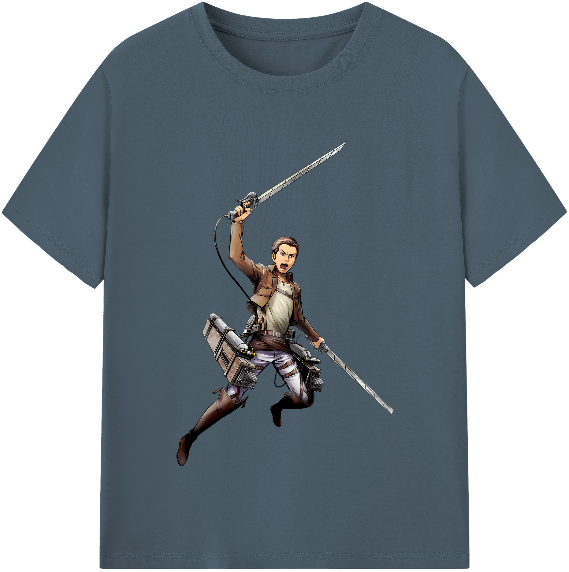 （画像用） 進撃の巨人 Attack on Titan 綿100％半袖Tシャツ（フロントプリント）